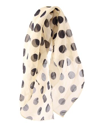 Damen-Schmal-Schal 98x9 Cm – Vintage-Polka-Dots-Design, Aus Weichem Polyester, Vielseitig Als Halstuch Oder Haarband